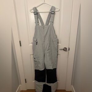 Columbia Ski Overalls Gray and Black
